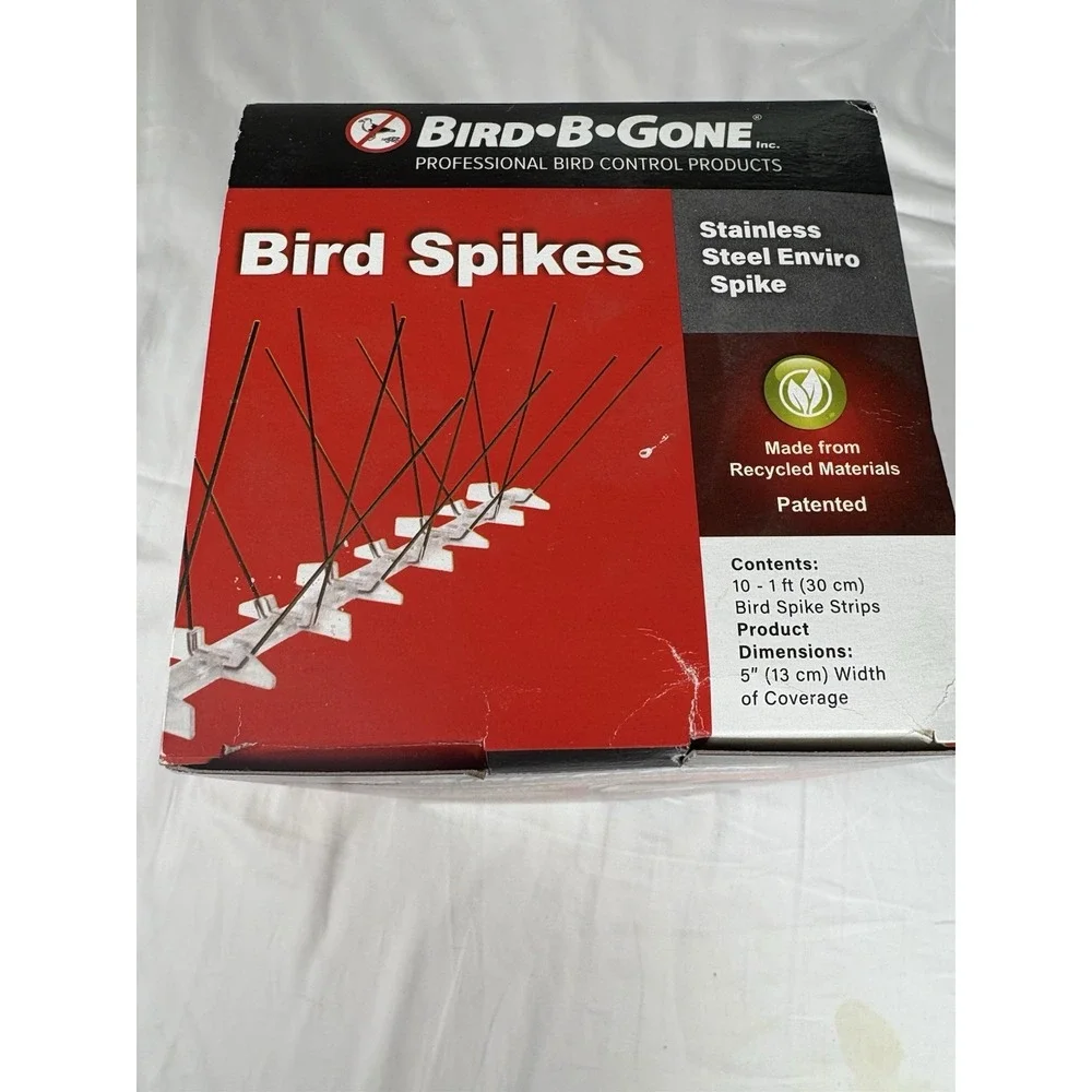 Bird-B-Gone Stainless Steel Enviro Bird Spikes 10ft Kit 5